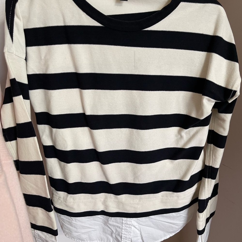 Sweater With Button Down Underlay - image 4